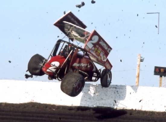 sprint car crashes looks