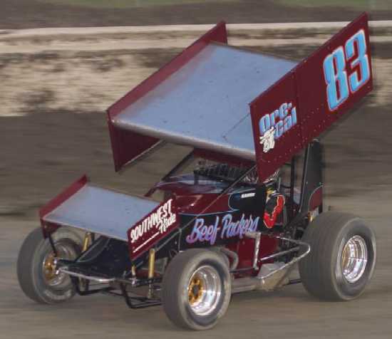 Kasey Kahne at speed in the 83